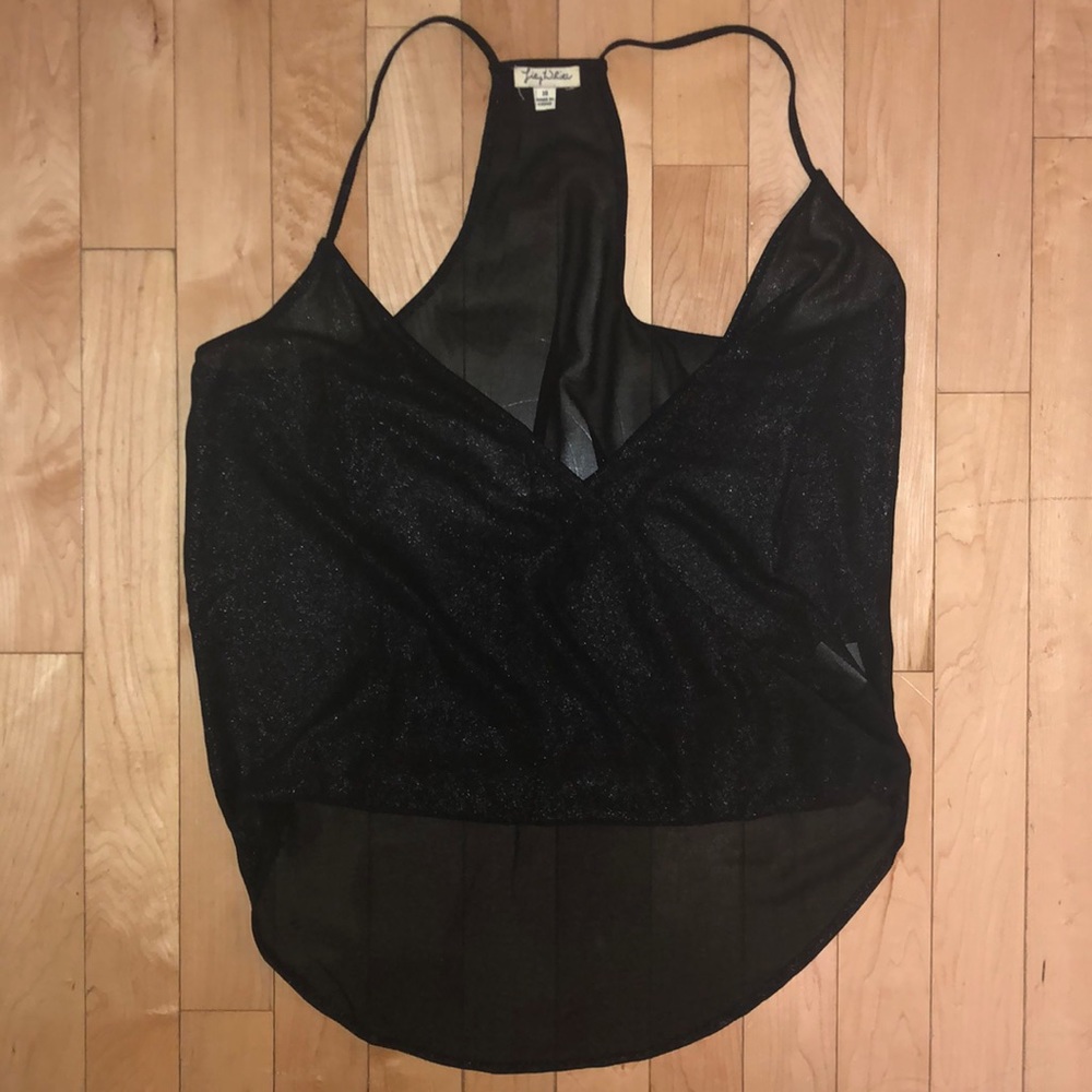 Cute Black Tank Top! Perfect for a night out!